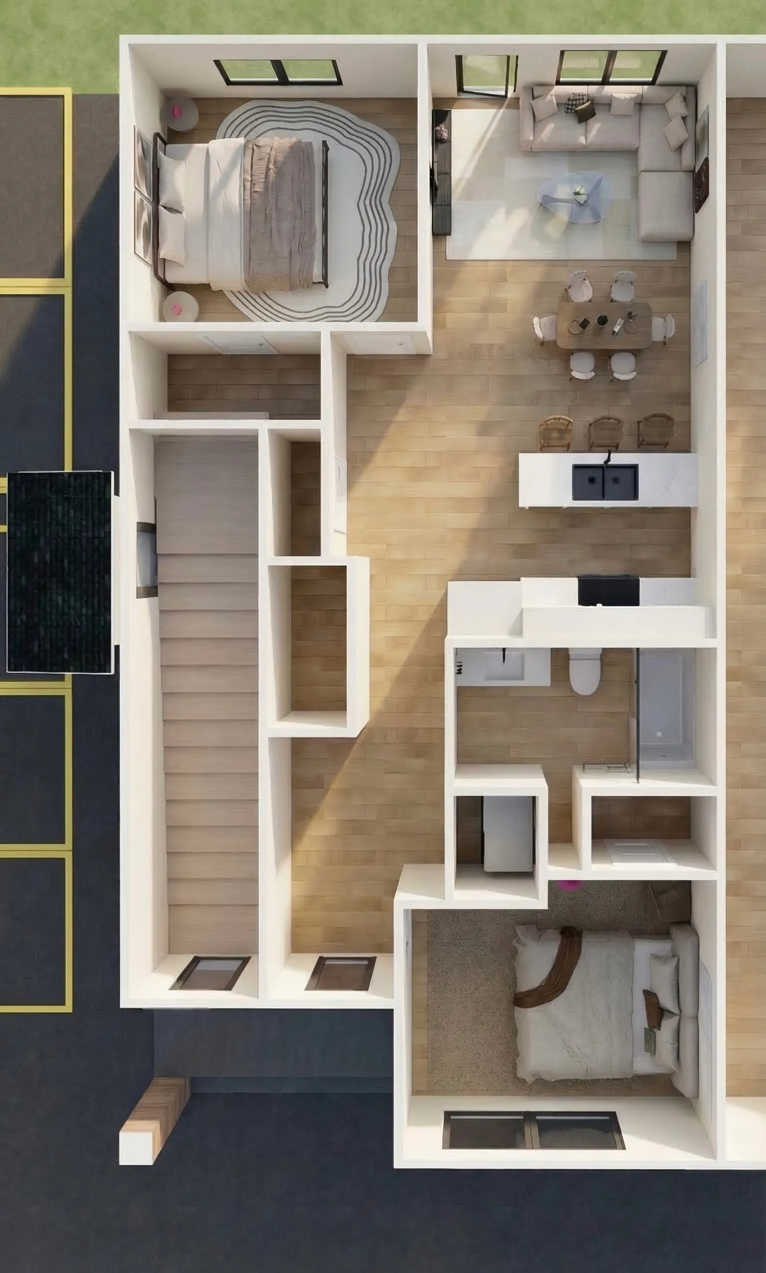 Tyndall Evergreen Townhomes 2 Bed · Main Floor floor plan