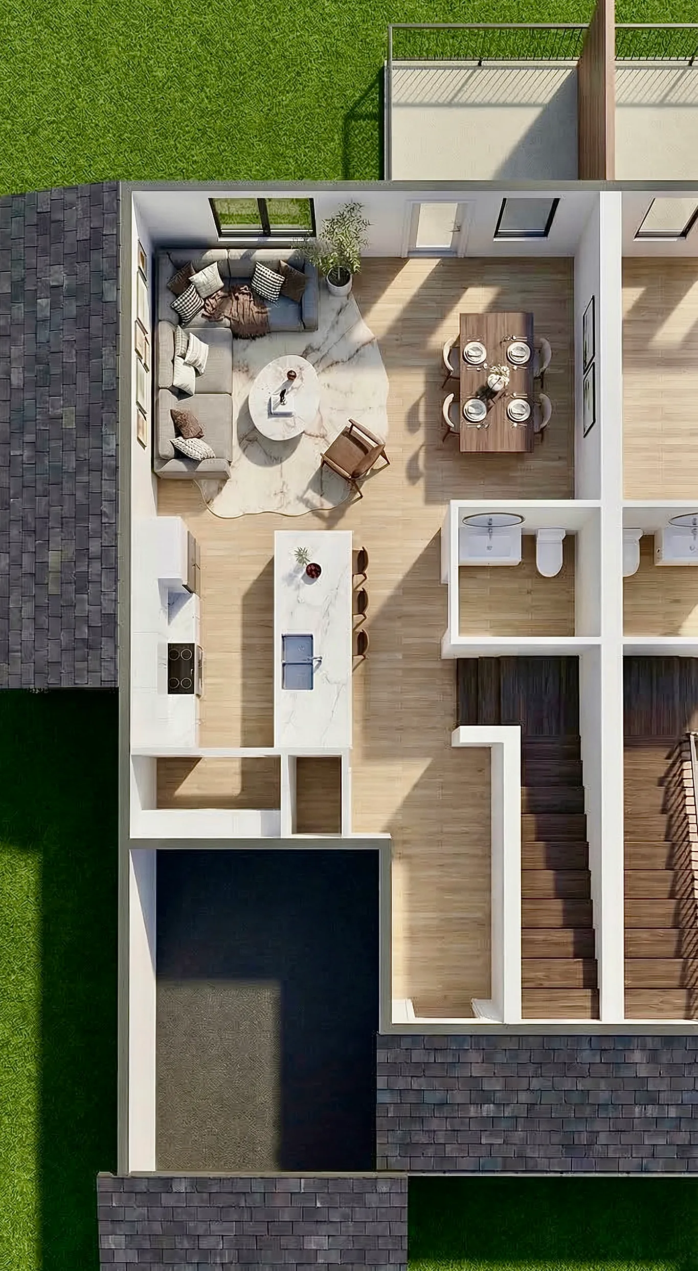 Tyndall Evergreen Townhomes 3 Bed · Main Floor floor plan